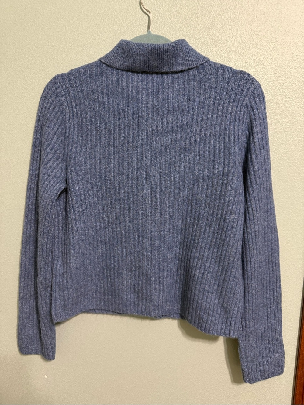 NWOT Abercrombie & Fitch Ribbed Pearl Button Collared Cardigan Size Small - Picture 7 of 10